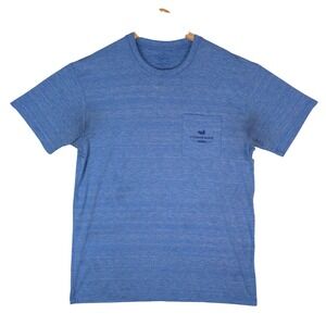 Southern Marsh Pocket T-Shirt Mens Large Blue Heather Performance Graphic Tee